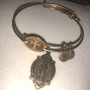 Cross and Mary Alex and Ani Bracelet